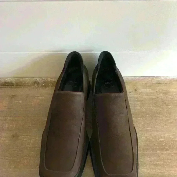 Ecco Twist Brown Suede Slip On Loafer Shoes Size 4.5 - Picture 4 of 11